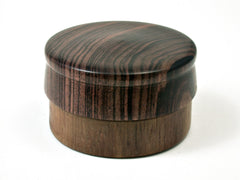 LV-1801 Queenwood & Kingwood Cap Flat Pill Box, Ring Holder, Jewelry Box-SCREW CAP