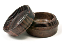 LV-1804 Partridgewood & Kingwood Flat Pill Box, Ring Holder, Jewelry Box-SCREW CAP