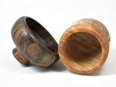 LV-1810 Ponderosa Pine Burl & Tambooti Acorn Trinket Box, Keepsake, Jewelry Box-SCREW CAP