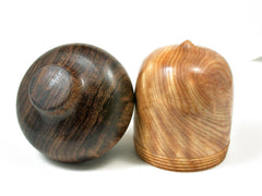 LV-1810 Ponderosa Pine Burl & Tambooti Acorn Trinket Box, Keepsake, Jewelry Box-SCREW CAP