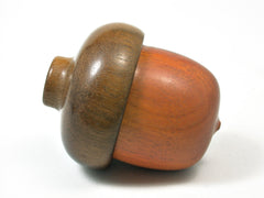 LV-1336 Golden Wood & Greenheart Hand Turned Acorn Trinket Box, Keepsakes, Jewelry Box-SCREW CAP