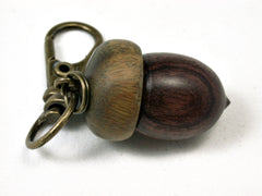 LV-1819 Kingwood & Verawood Acorn Charm, Pill Holder, Memorial Pendant-SCREW CAP