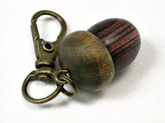 LV-1819 Kingwood & Verawood Acorn Charm, Pill Holder, Memorial Pendant-SCREW CAP
