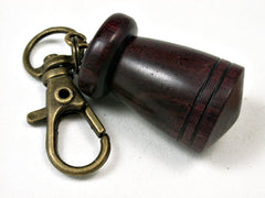 LV-1821 Bois de Rose Secret Compartment, Pill Pendant, Memorial Jewelry-SCREW CAP