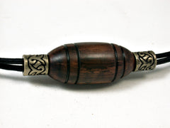LV-1857 Snakewood Pendant Necklace, Secret Compartment, Memorial Jewelry -SCREW CAP