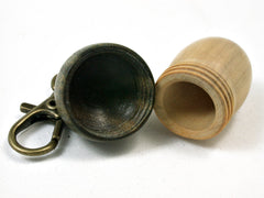 LV-1848 Boxwood & Verawood Acorn Charm, Pill Holder, Memorial Pendant-SCREW CAP