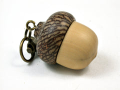 LV-1852 Boxwood & Betelnut Acorn Charm, Pill Holder, Memorial Pendant-SCREW CAP