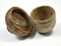 LV-1872 Bay Laurel Burl & Oak Acorn Trinket Box, Keepsakes, Jewelry Box-SCREW CAP