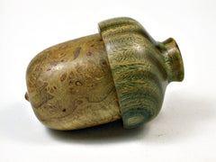 LV-1867 Redbud Burl & Verawood Acorn Trinket Box, Keepsakes, Jewelry Box-SCREW CAP