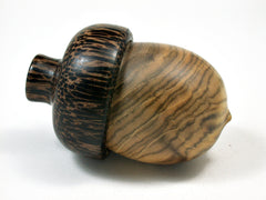 LV-1874 Chinese Pistachio & Black Palm Acorn Trinket Box, Keepsakes, Jewelry Box-SCREW CAP