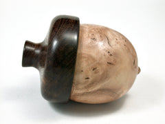 LV-1878 Dogwood Burl & Partridgewood Acorn Trinket Box, Keepsakes, Jewelry Box-SCREW CAP