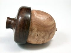 LV-1878 Dogwood Burl & Partridgewood Acorn Trinket Box, Keepsakes, Jewelry Box-SCREW CAP
