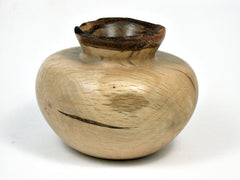 LV-1794 Coast Live Oak Wood Turned Vessel, Weed Pot, Hollow Form, Vase with Natural Edge