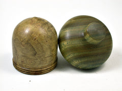 LV-1868 Redbud Burl & Verawood Acorn Trinket Box, Keepsakes, Jewelry Box-SCREW CAP