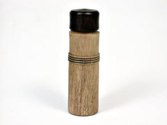 LV-1886 Calabura & Ebony Wooden Slim Pill Box, Toothpick Holder, Needle Case-SCREW CAP