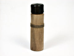 LV-1886 Calabura & Ebony Wooden Slim Pill Box, Toothpick Holder, Needle Case-SCREW CAP