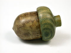 LV-1868 Redbud Burl & Verawood Acorn Trinket Box, Keepsakes, Jewelry Box-SCREW CAP