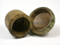 LV-1868 Redbud Burl & Verawood Acorn Trinket Box, Keepsakes, Jewelry Box-SCREW CAP