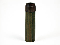 LV-1884 Verawood & Leadwood Wooden Slim Pill Box, Toothpick Holder, Needle Case-SCREW CAP