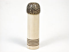 LV-1885 Holly & Betelnut Wooden Slim Pill Box, Toothpick Holder, Needle Case-SCREW CAP
