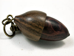 LV-1887 Camatillo & Leadwood Acorn Pendant Charm, Pill Holder-SCREW CAP