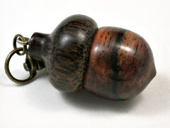 LV-1889 Desert Ironwood & Palm Nut Acorn Pendant Charm, Pill Holder-SCREW CAP