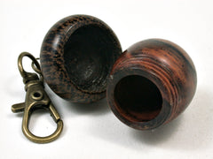 LV-1889 Desert Ironwood & Palm Nut Acorn Pendant Charm, Pill Holder-SCREW CAP