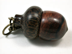 LV-1889 Desert Ironwood & Palm Nut Acorn Pendant Charm, Pill Holder-SCREW CAP