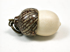 LV-1904 Holly & Betelnut Acorn Pendant Charm, Pill Holder, Cash Stash-SCREW CAP