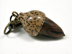 LV-1889 Desert Ironwood & Palm Nut Acorn Pendant Charm, Pill Holder-SCREW CAP