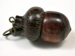 LV-1889 Desert Ironwood & Palm Nut Acorn Pendant Charm, Pill Holder-SCREW CAP