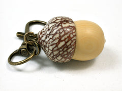 LV-1901 Boxwood & Betelnut Acorn Pendant Charm, Pill Holder-SCREW CAP