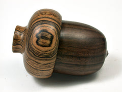 LV-1914 Mun Ebony & Bocote Wooden Acorn Trinket Box, Keepsakes, Jewelry Box-SCREW CAP