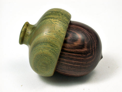 LV-1925 Camatillo & Vera Wooden Acorn Trinket Box, Keepsakes, Jewelry Box-SCREW CAP