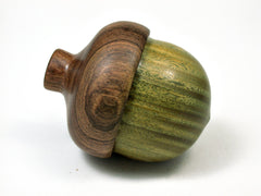 LV-1930 Verawood & Tambooti Wooden Acorn Trinket Box, Keepsake, Jewelry Box-SCREW CAP
