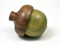 LV-1930 Verawood & Tambooti Wooden Acorn Trinket Box, Keepsake, Jewelry Box-SCREW CAP