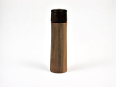 LV-1920 Sandalwood & Rosewood Slim Pill Box, Toothpick Holder, Needle Case-SCREW CAP