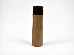 LV-1920 Sandalwood & Rosewood Slim Pill Box, Toothpick Holder, Needle Case-SCREW CAP