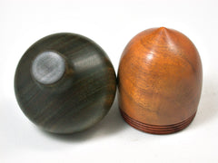 LV-1944 Sappanwood & Verawood Acorn Ring Box, Pill Box, Trinket Box-SCREW CAP