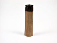 LV-1920 Sandalwood & Rosewood Slim Pill Box, Toothpick Holder, Needle Case-SCREW CAP