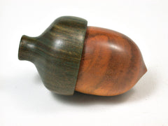 LV-1944 Sappanwood & Verawood Acorn Ring Box, Pill Box, Trinket Box-SCREW CAP