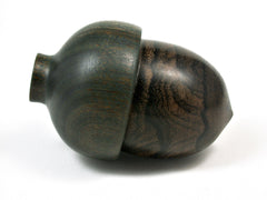 LV-1951 Ziricote & Verawood Acorn Engagement Ring Box, Pill Box, Wedding Gift-SCREW CAP