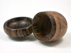 LV-1954 Wooden Acorn Box from Redwood Burl & Desert Ironwood-SCREW CAP