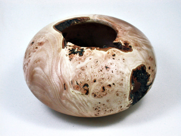 LV-1956 California Wild Lilac Burl Wood Turned Pot, Hollow Form, Vase –  Elvio Design