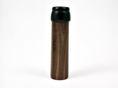 LV-1966 Slim Pill Box, Toothpick Holder, Needle Case from Tigerwood & Mun Ebony -SCREW CAP