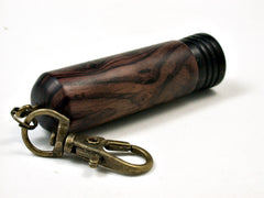 LV-1968 Wooden Slim Box, Pendant Pill Fob, Cash Stash from Camatillo & Ebony-SCREW CAP