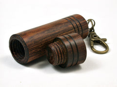LV-1969 Wooden Slim Box, Pendant Pill Fob, Cash Stash from Cocobolo-SCREW CAP