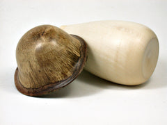LV-1957 Threaded Wooden Mushroom Box from Holly & California Live Oak-LARGE