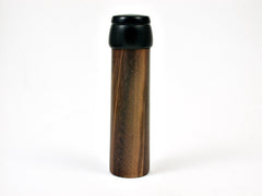 LV-1966 Slim Pill Box, Toothpick Holder, Needle Case from Tigerwood & Mun Ebony -SCREW CAP