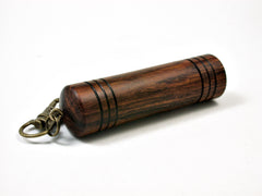 LV-1969 Wooden Slim Box, Pendant Pill Fob, Cash Stash from Cocobolo-SCREW CAP